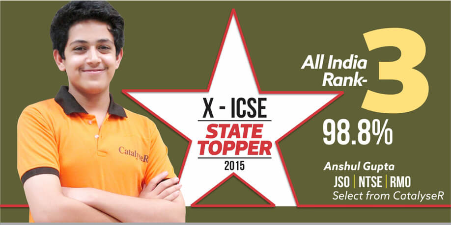 Board-Exam X ICSE state topper Anshul Gupta