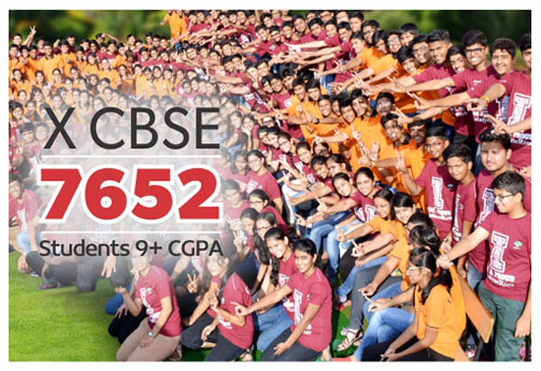 X CBSE 7652 students 9+ CGPA result
